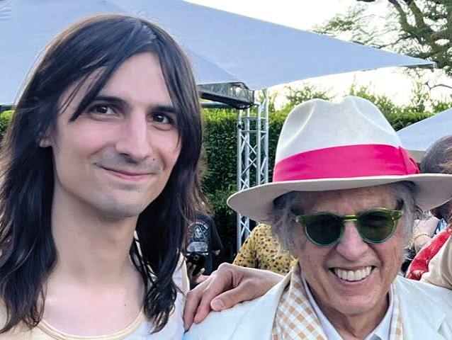Stephen John Kalinich with a member of The Lemon Twigs